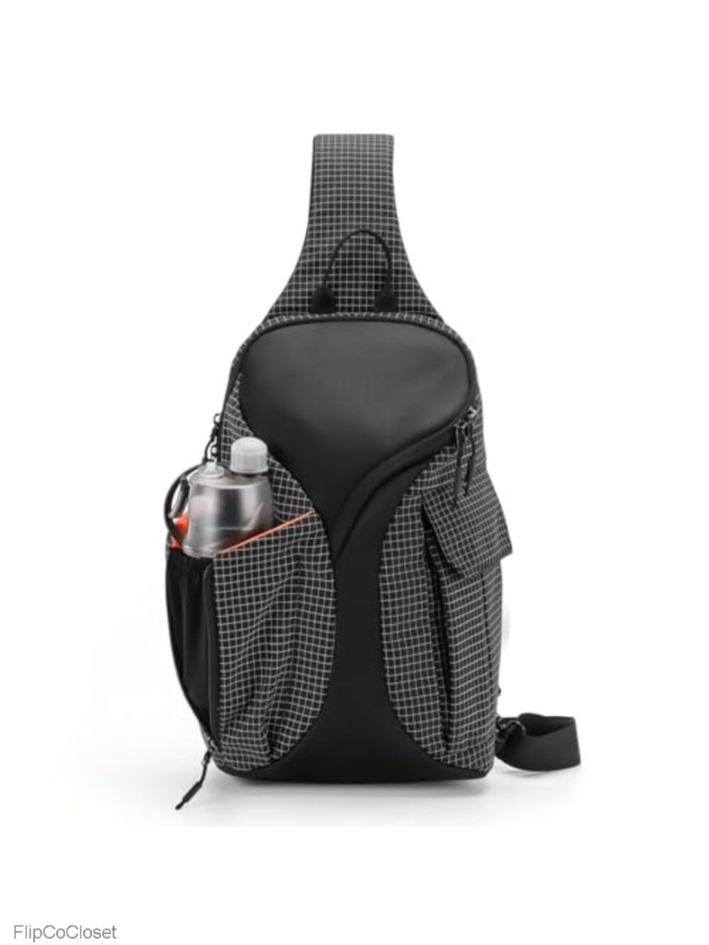 Water-Resistant Polyester Crossbody Sling Bag Adjustable Shoulder Strap